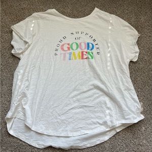 Womens white t-shirt